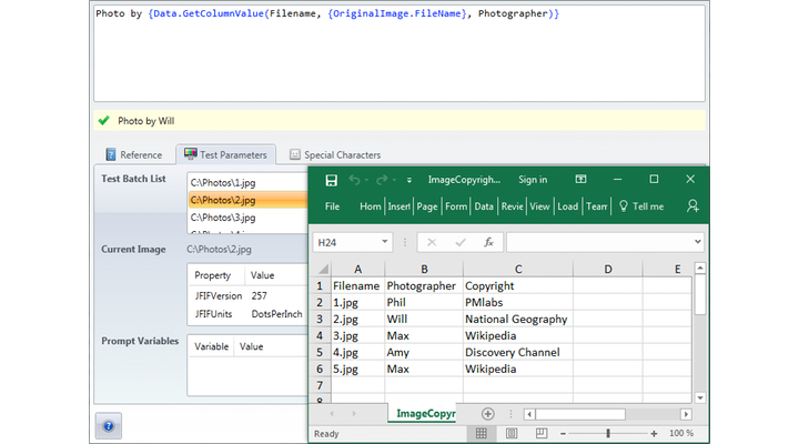 Microsoft Office Excel Datenzugriff mit Ausdruck definieren