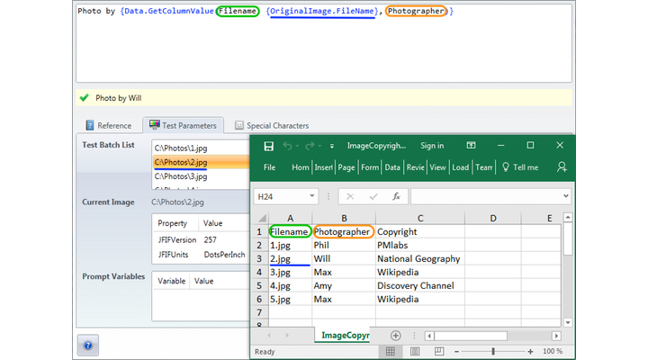 Microsoft Office Excel Text Watermark Expression Syntax Highlighting